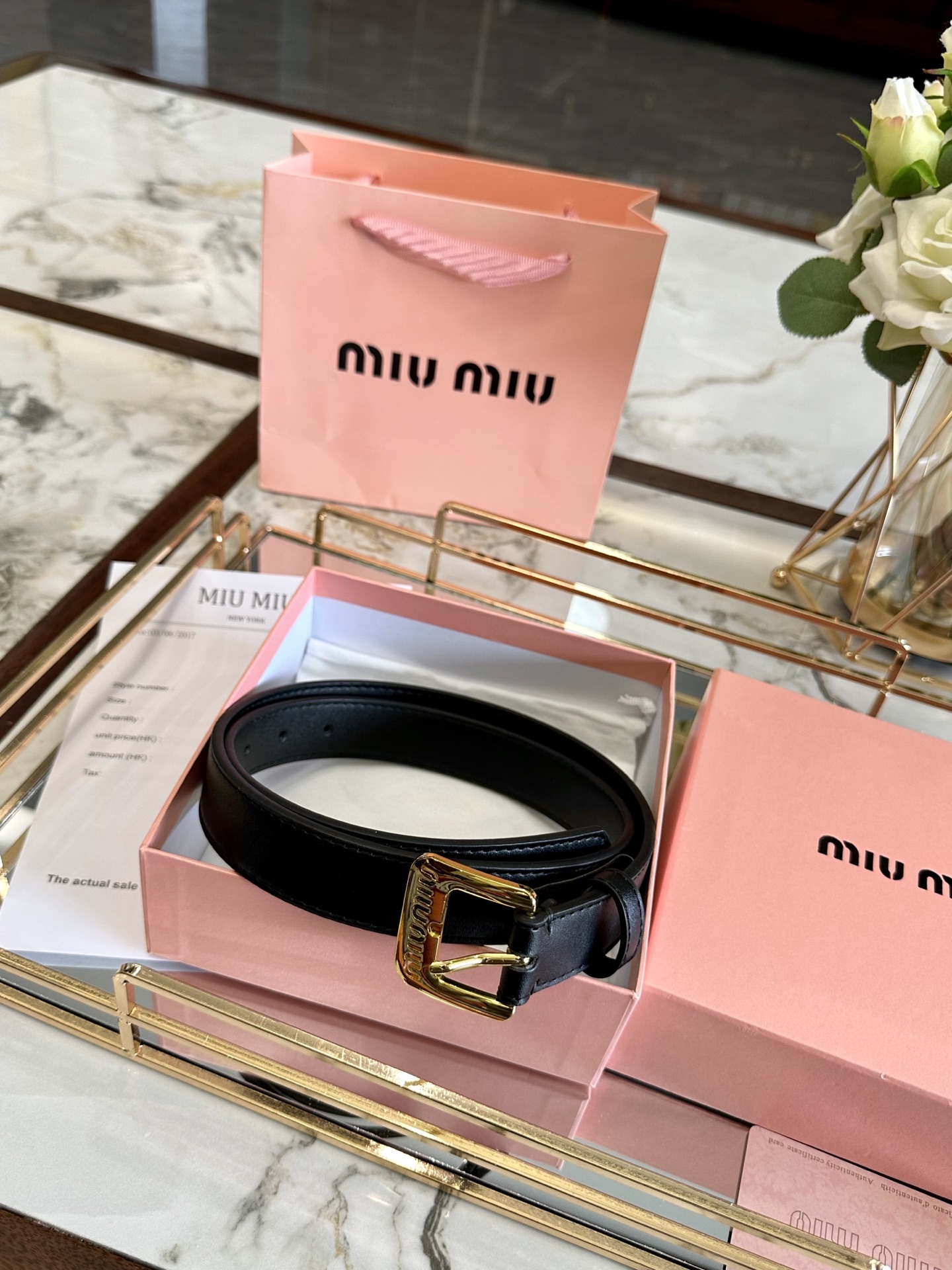 MIUMIU belt model 01